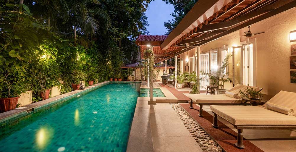 Ishanya - Poolside night view